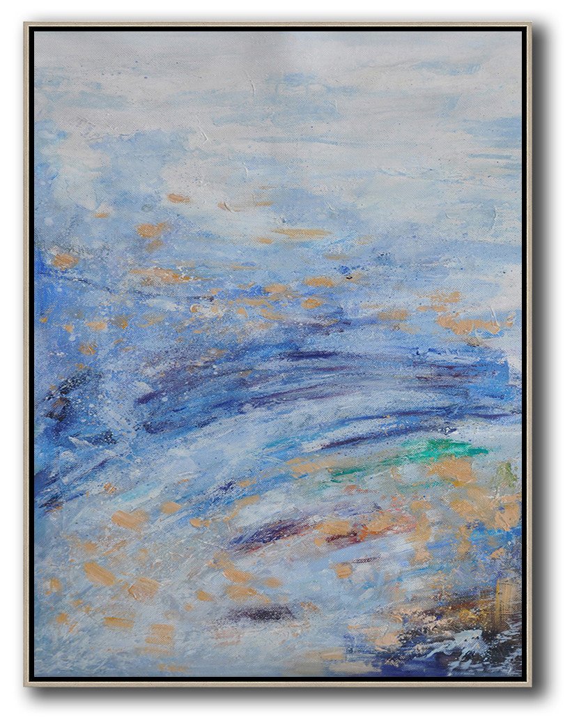 Hand-painted oversized abstract landscape painting by Jackson original abstract paintings
